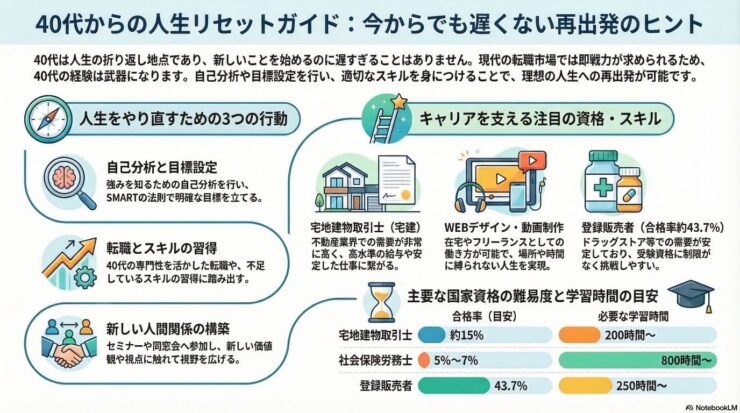 人生やり直したい40代へ！40歳から始める新たな挑戦
