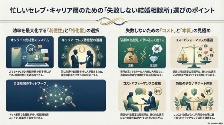 セレブにふさわしい結婚相談所の探し方