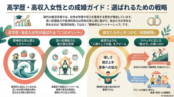 高学歴、高収入女性と結婚するには？