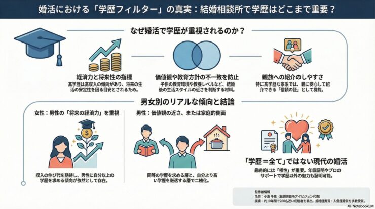 婚活に学歴フィルターはある？結婚相談所では高学歴が有利！？