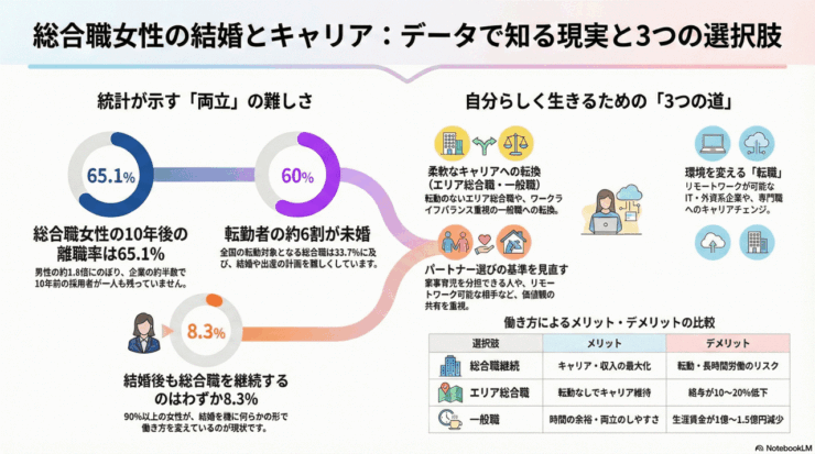 総合職女性は結婚できない？統計データと5つの選択肢で考える【2025年最新版】のイメージ画像