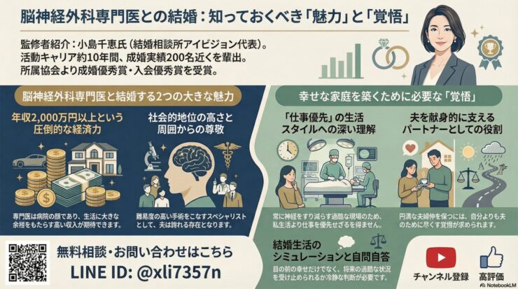 脳神経外科専門医との結婚について考えてみる