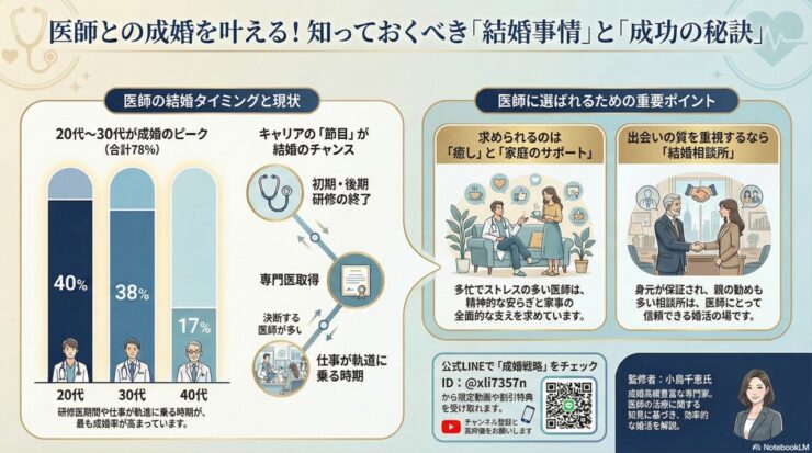 医師の結婚率はどのくらい？婚活に役立つ医師の結婚事情