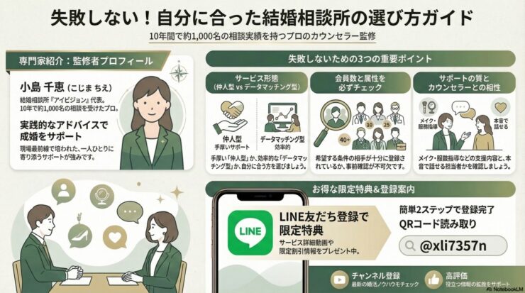結婚相談所の選び方～自分に合った相談所をみつけよう～のイメージ画像