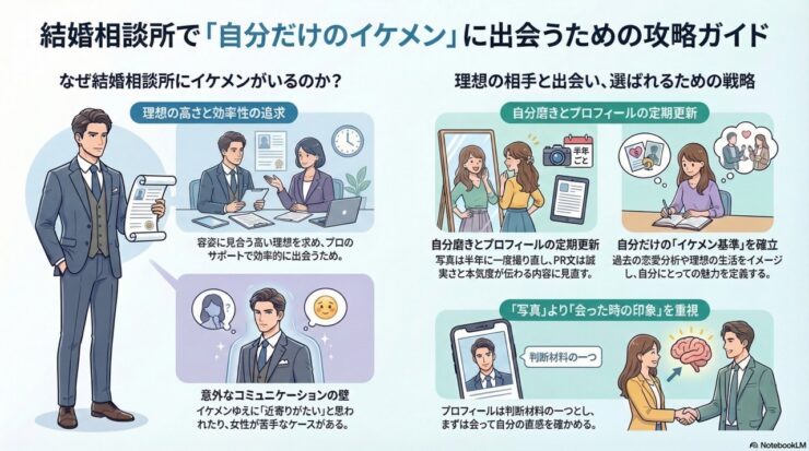 結婚相談所にイケメンはいない？自分だけのイケメンを探す