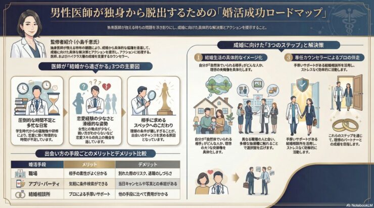 男性医師に独身者が多い理由は？おすすめの婚活方法も伝授！