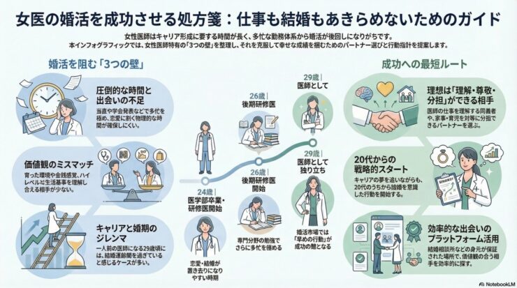 女医はモテない？婚活成功のカギとは？