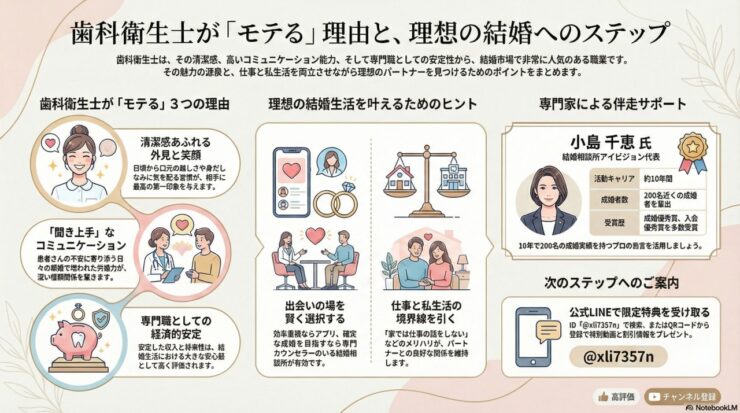 歯科衛生士はモテる？恋愛と結婚事情とは？のイメージ画像