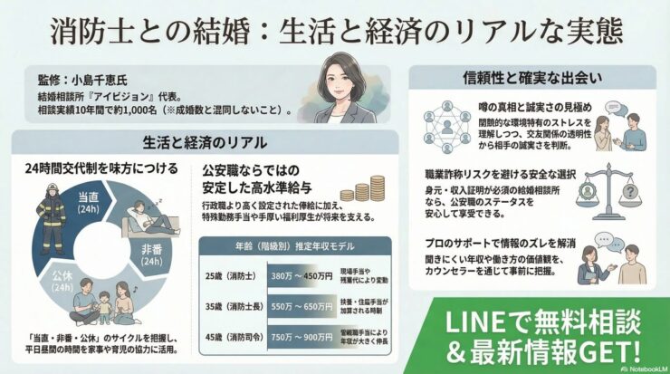 消防士との結婚事情｜不規則な生活や年収のリアル