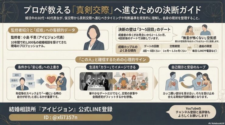 真剣交際に進む人の共通点とは？