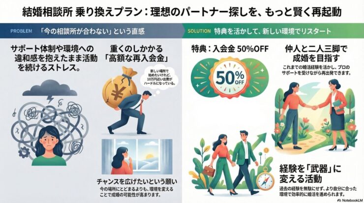 結婚相談所乗り換えプラン