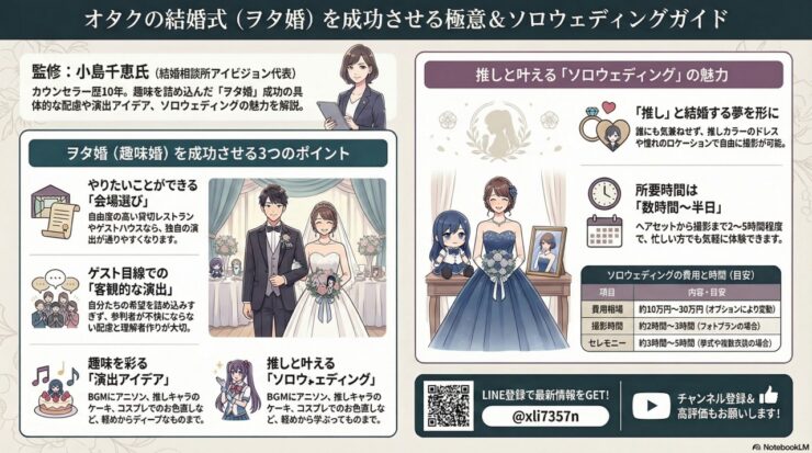 オタクの結婚式を成功させよう！ヲタ婚演出のポイントとは？