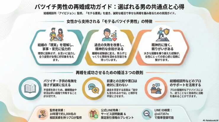 バツイチ男性の再婚は難しい？バツイチ婚活のポイントをご紹介！