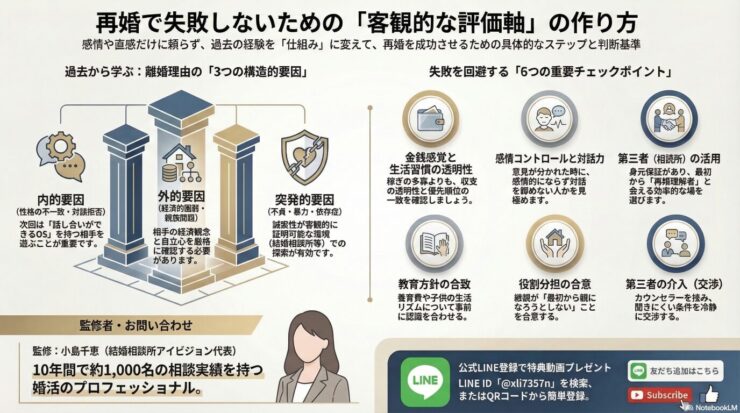 再婚で失敗しない相手選びとは？