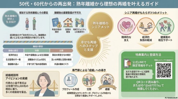 熟年離婚から再婚へ！50代60代のシニア婚活とは？