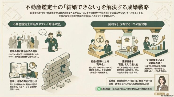 不動産鑑定士の「結婚できない」を解決するためには？